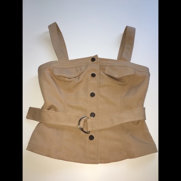 Belted Trench Tank - Picture 1 of 7